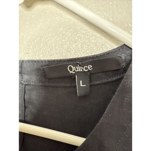 Quince Tank Top Size L Large European Linen Sustainable Flax Minimalist Boxy - Picture 2 of 7